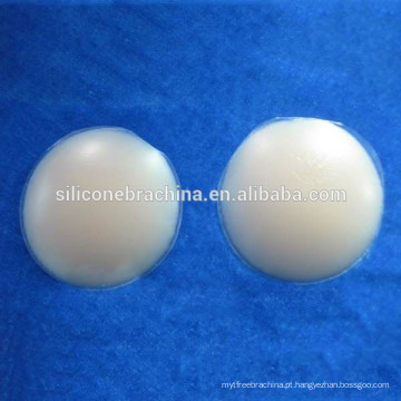 almofadas de mamilo de silicone linda forma redonda nude